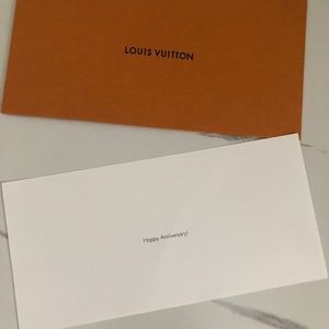 BUNDLE 10 for $10 Louis Vuitton packaging happy anniversary card